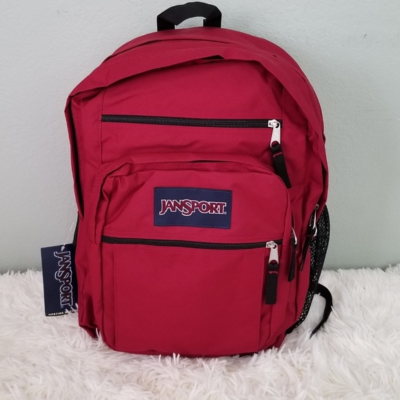 jansport big student backpack viking red